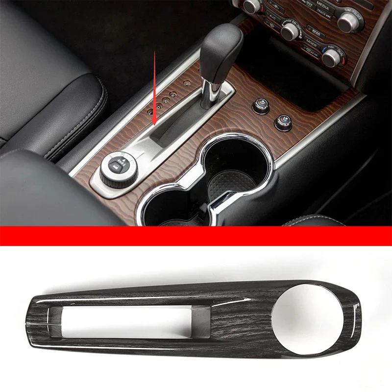 For Nissan Pathfinder 2013-2018 ABS carbon fiber car styling car center control gearbox cover sticker car interior accessories