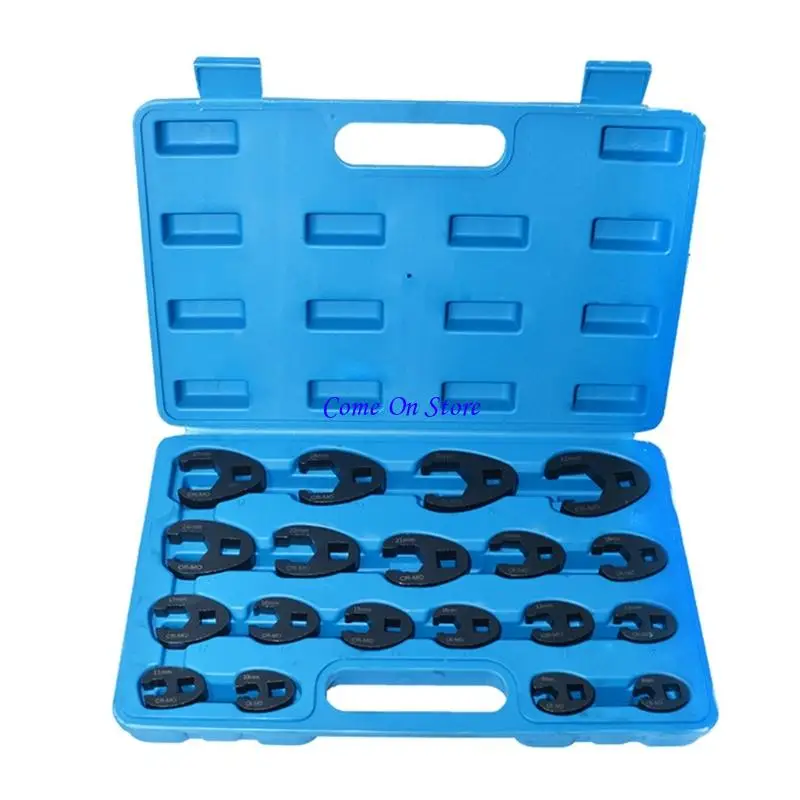 

M6CF 19pc Spean Spanner Set Spect u Составной конструкция от 8 мм до 32 мм челюстных головок для ограниченного пространства.
