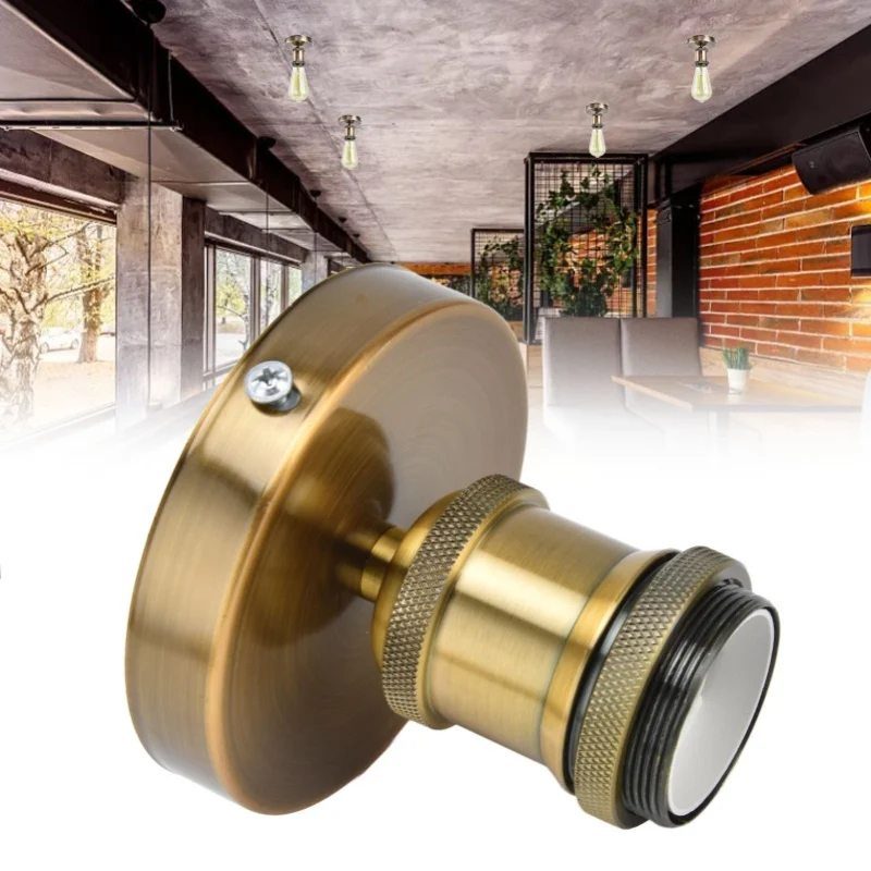 

Vintage E26 E27 Lamp Socket Ceiling Lamp Holder With Accessories For Kitchen Bedroom Living Room 100-240VAntique