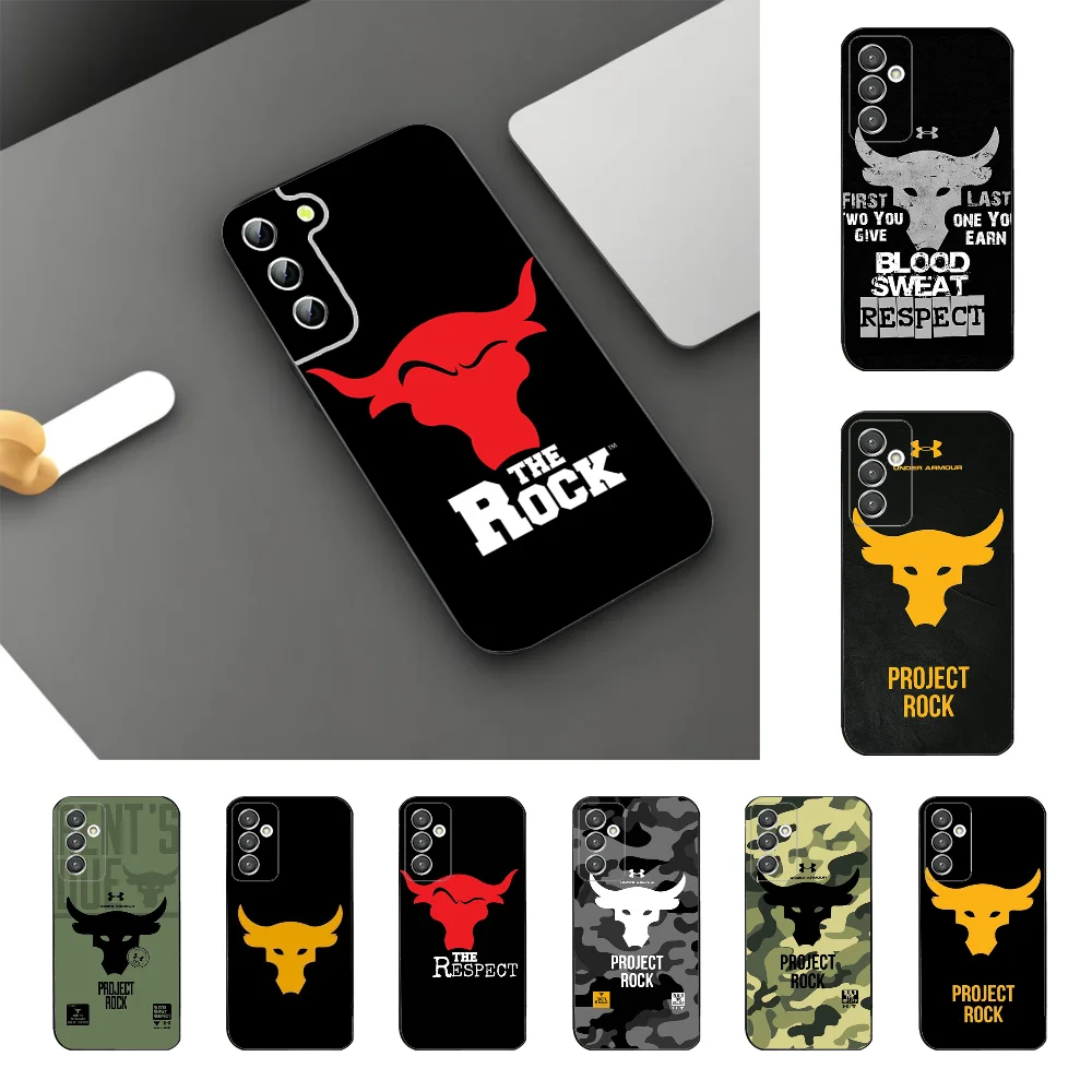 

R-Rock D-Dwayne J-Johnson Phone Case For Samsung Galaxy A52 A12 A51 S21 Edge S22ULTRA S23 S20LITE Plus Ultra Black Cover