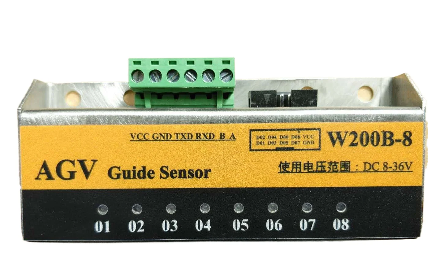 AGV magnetic navigation sensor navigation magnetic strip RS232, RS485 support modbus RTU, IO output
