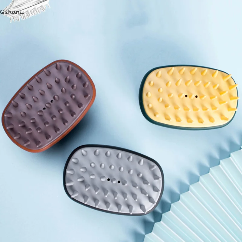 

[WHB]Silicone Shampoo Head Scalp Massage Brush Silicone Body Brush Hair Washing Comb Bath Shower Brush Massage Brush Hair Brush