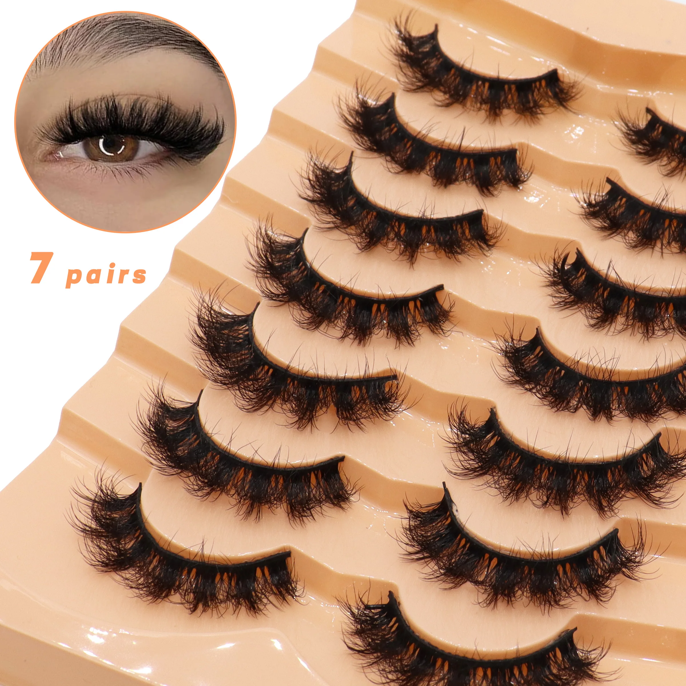 3D Multi‑Layered Messy Strip False Eyelashes Instantly Open Up Eyes Ideal for Stage Makeup Mixed Styles Available
