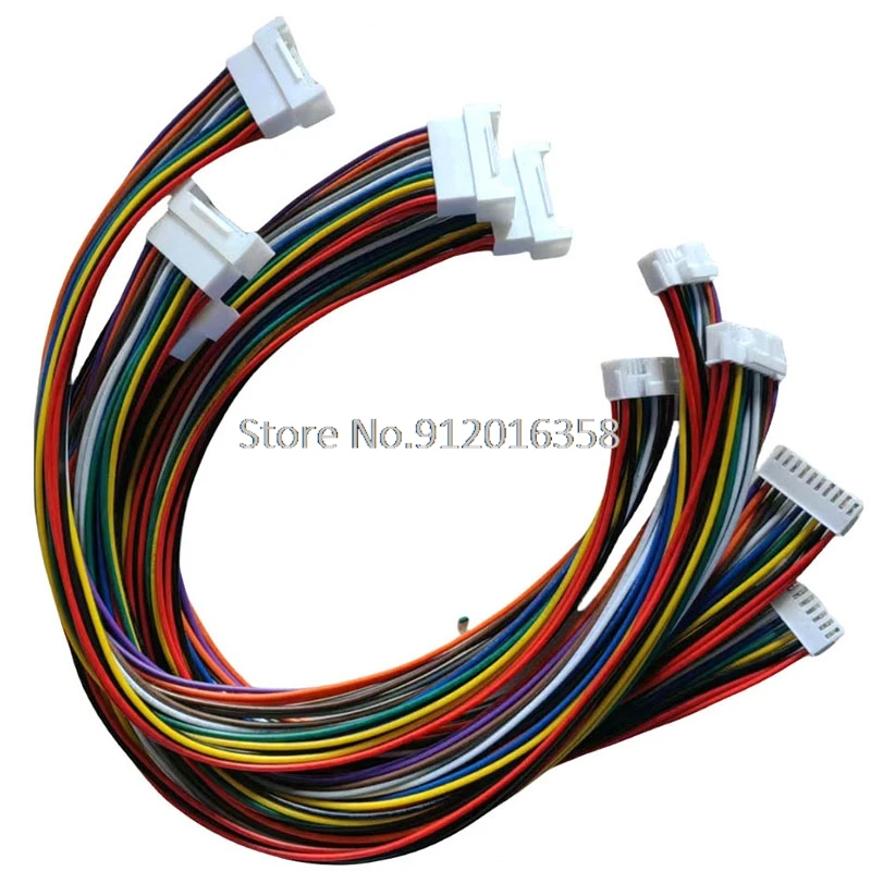 1M 24AWG 1000MM PHB2.0 Męski żeński JST 2.0mm Skok PHB PHB-8VS 8-pinowe złącze Wiązka przewodów 2.0MM raster 100CM wykonana na zamówienie