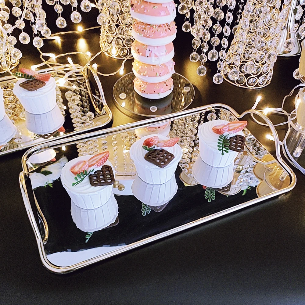 1Pcs/Lot Acrylic Crystal cake stands  Set for Dessert Table, Clear Round Dessert Cupcake Pastry Candy Display for Wedding