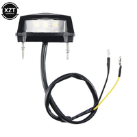 Universal Motorcycle LED License Plate Light Tail Light 12V Sports Car Dirt Bike Scooter Mini Tail Light License Plate Light