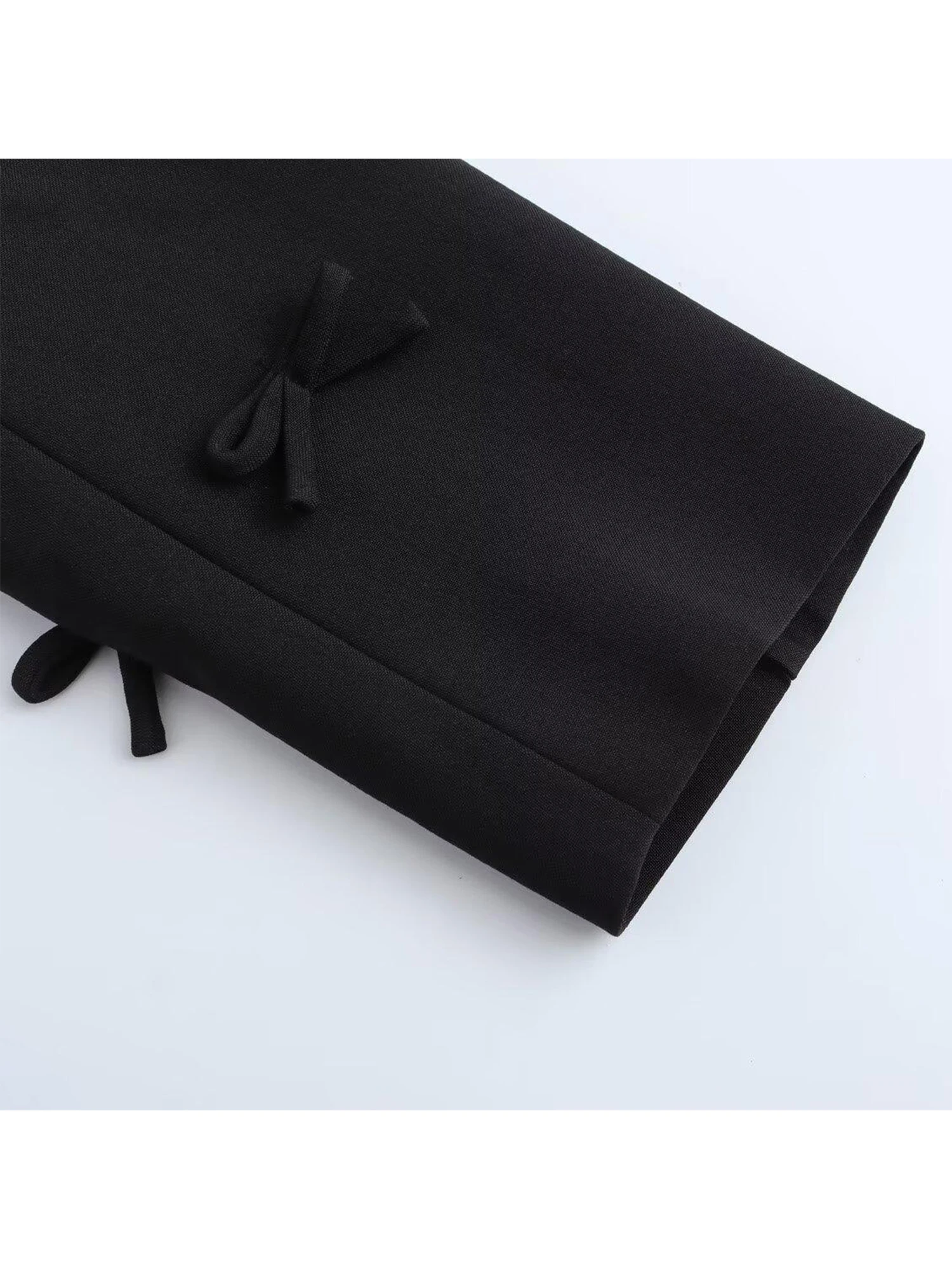 Women Black Gothic Emo Cropped Blazer Jacket Vintage Single Breasted Long Sleeve Outerwear Harajuku Y2k 2000s Suit Coat Autumn