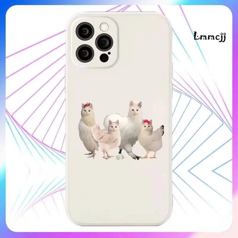 Lmmcjj Funny Cat Phone Case For iPhone 11 13 Pro 12 Mini 14 Plus X XS Max XR Se 2020 For Samsung Galaxy S23 Ultra Silicone Cover