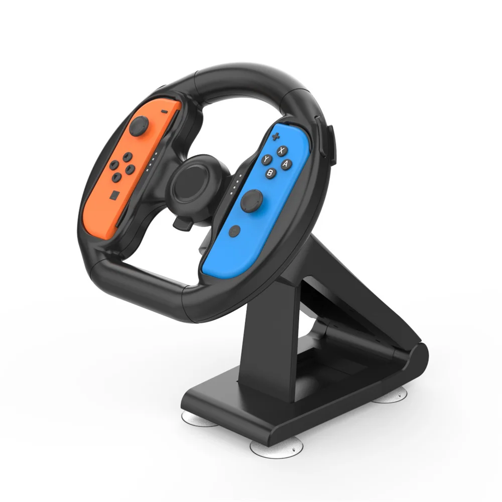 

Steering wheel for switch controller attachment with 4 suction cups racing game ns accessory part