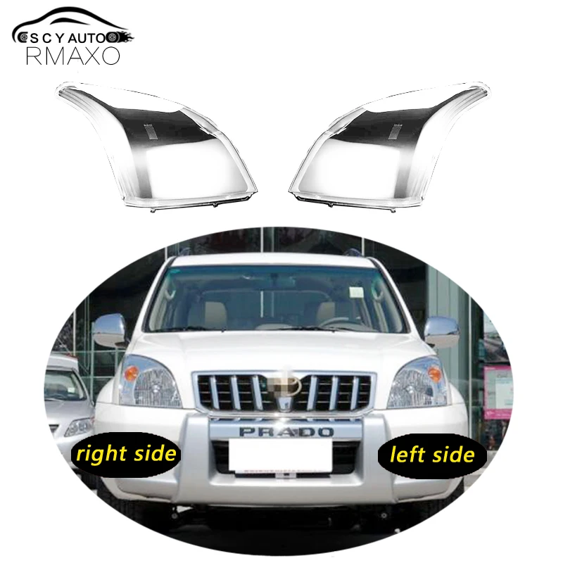 Use For Toyota Prado FJ120 2003-2009 Transparent Headlamp Cover Lamp Shade Front Headlight Shell Lampshade Lens shell