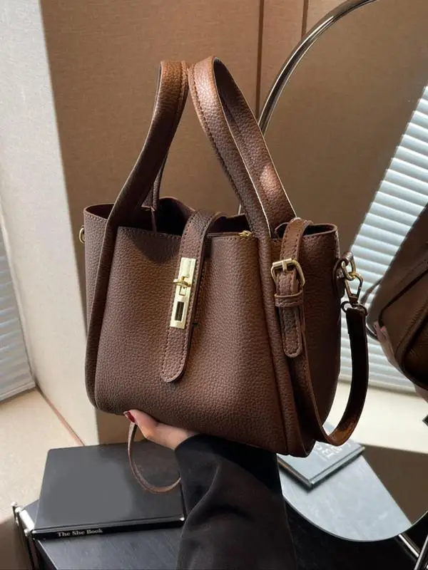 

Lady Large Bucket Bag Handbag Luxury Designer New Daily Travel Bag Large Capacity Fashion Women's Shoulder Bag