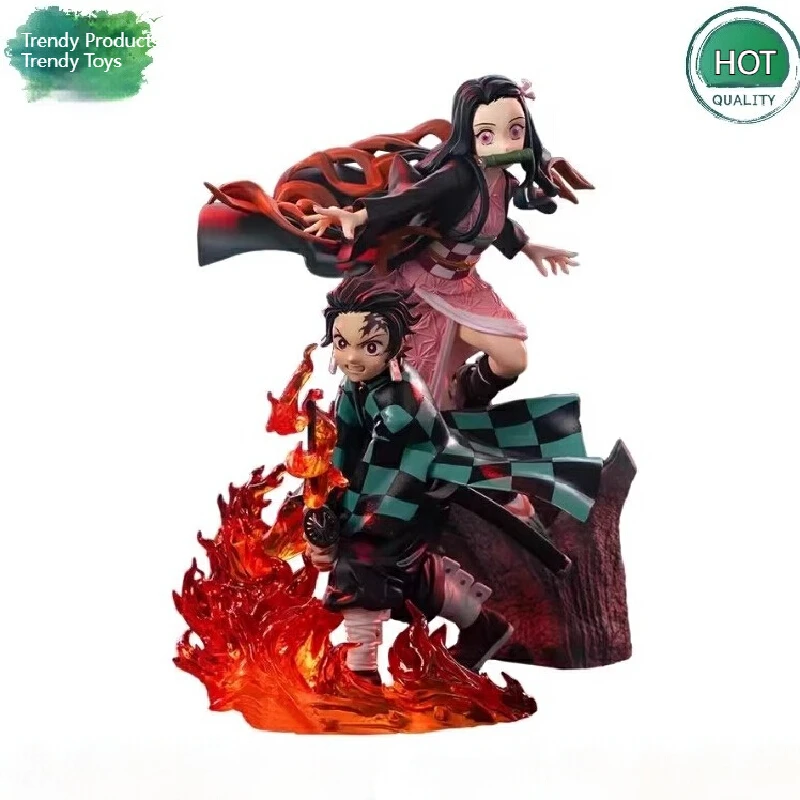 

В наличии Hot Xcrosslink Demon Slayer: Kamado Tanjiro Nezuko Фигурка Настольный орнамент Нежная шарнирная фигурка Подарок на Хэллоуин