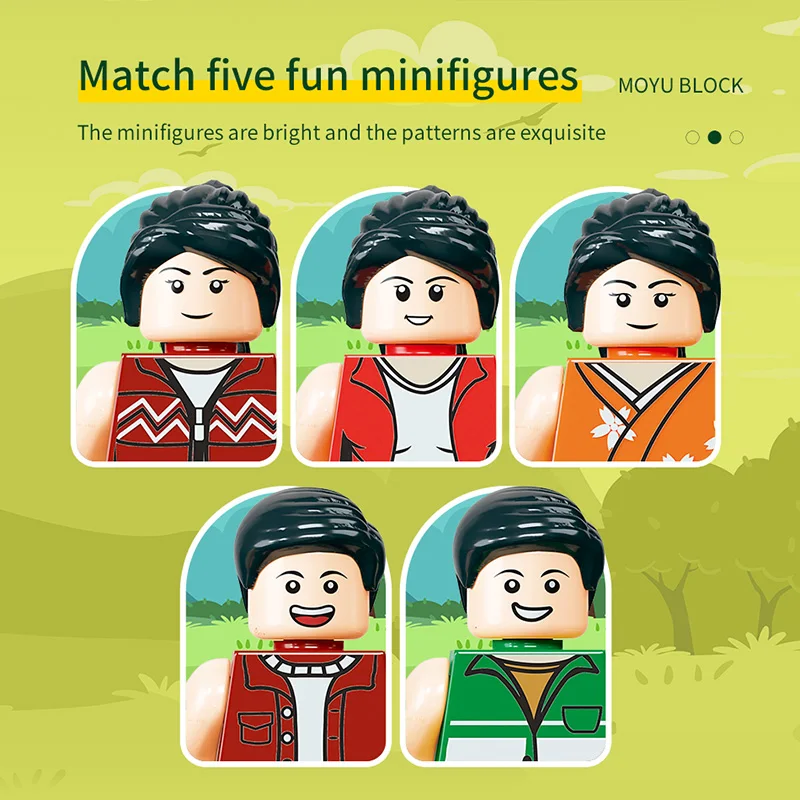 Kreatywne budowanie leśny domek na drzewie kabina koło wodne huśtawka rzeka Mini klocki klocki DIY architektura zabawka dla dzieci