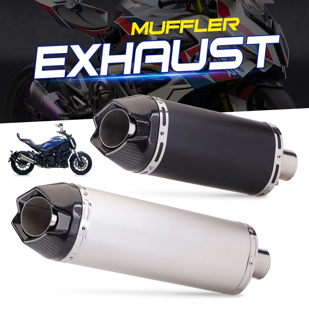 

51mm Motorcycle Exhaust AW10 Carbon Muffler Modified 300cc 600CC 1000CC For Honda cbr600 NC700 BJ600 690 Z1000 CBR250R CB190R