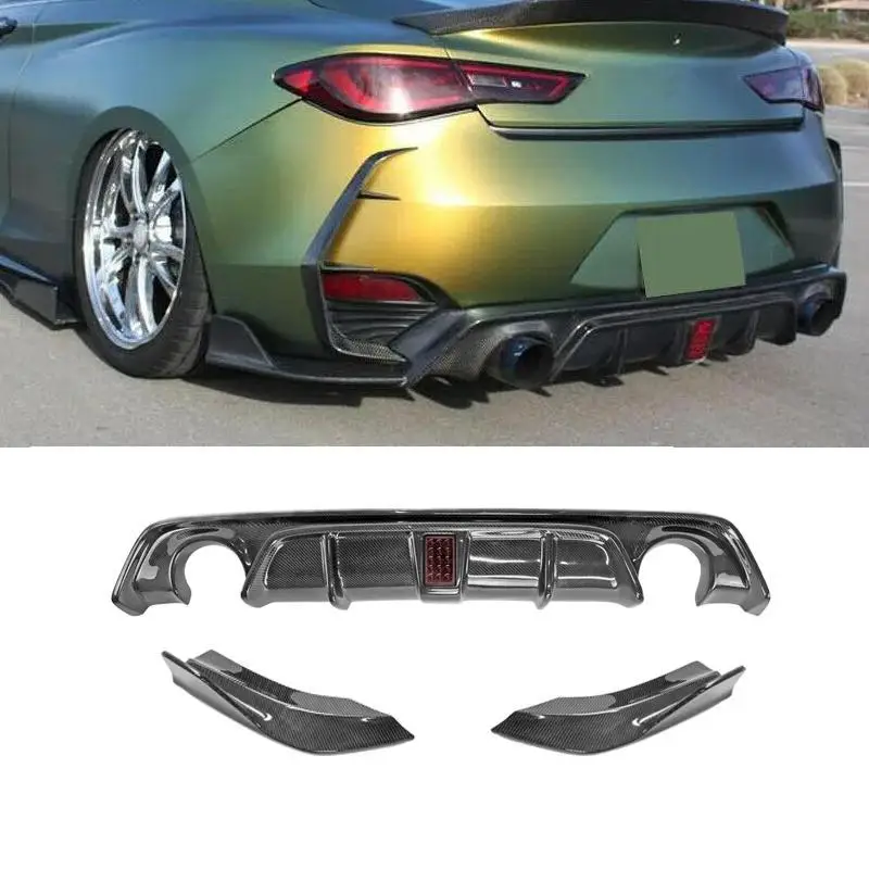 

Suitable For Infiniti Q60 Carbon Fiber Retrofit, Rear Lip Angled Air Knife Rear Spoiler Tail Lip