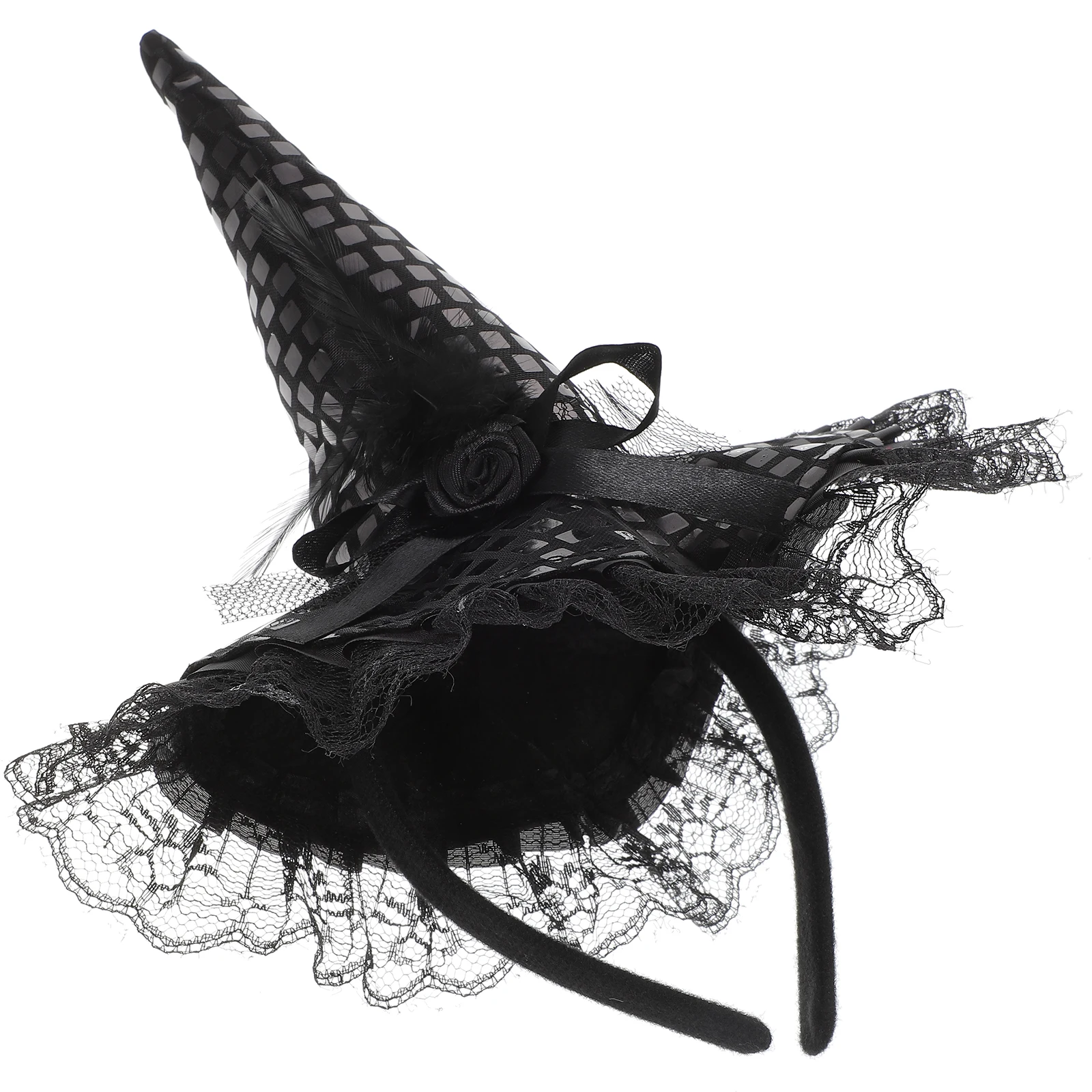 

Witch Hat Halloween Party Cap Kids Toddler Child Size Small Witch Headband Performance Hat Hair Band Costumes Accessories