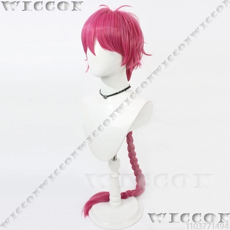 لات باكا لعبة الشيطان بتلر مع القطة السوداء تأثيري شعر مستعار أحمر الدعامة قرط كبس الأذن مربط سوار الرجال لعب الأدوار الهالووين مخصص