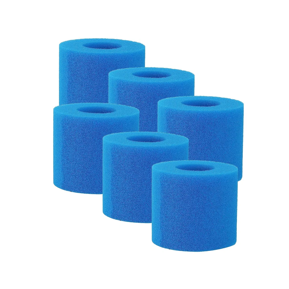 6Pieces Pool Filter Foam Sponge Cartridge Replacement Reusable Long Lasting Washable for Type V1 Accessories