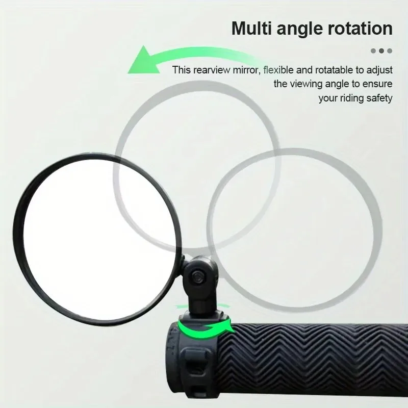 Motorcycles Rearview Mirror Side Mirror For Safety View Turning Left Right Mirror Adjustable Mini Autocycle Rear View image 5