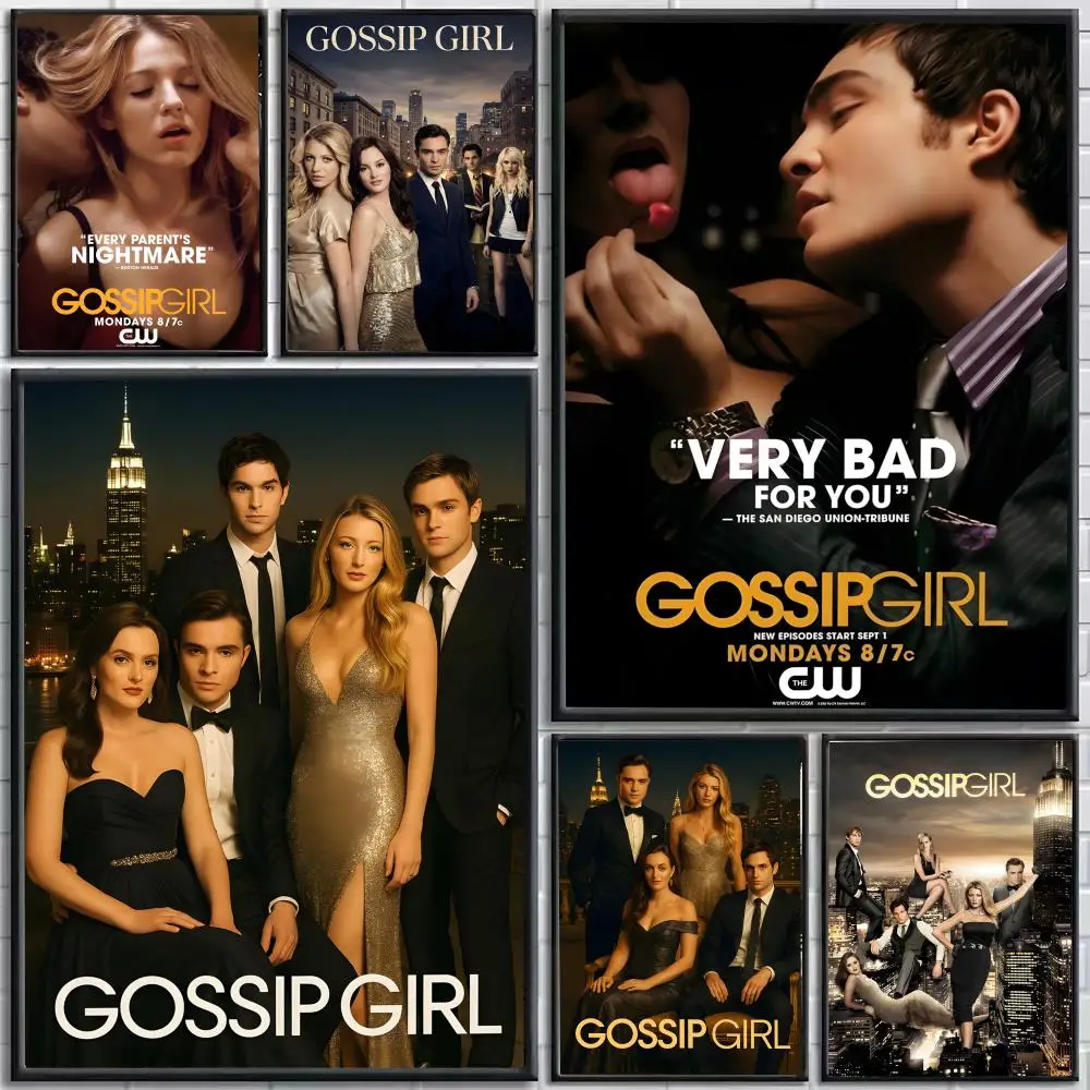 TV Series Gossip Girl TV Show Poster  Poster HD Self Adhesive Waterproof Wall Art Ideal for Home Office Dorm Bedroom Great Gift