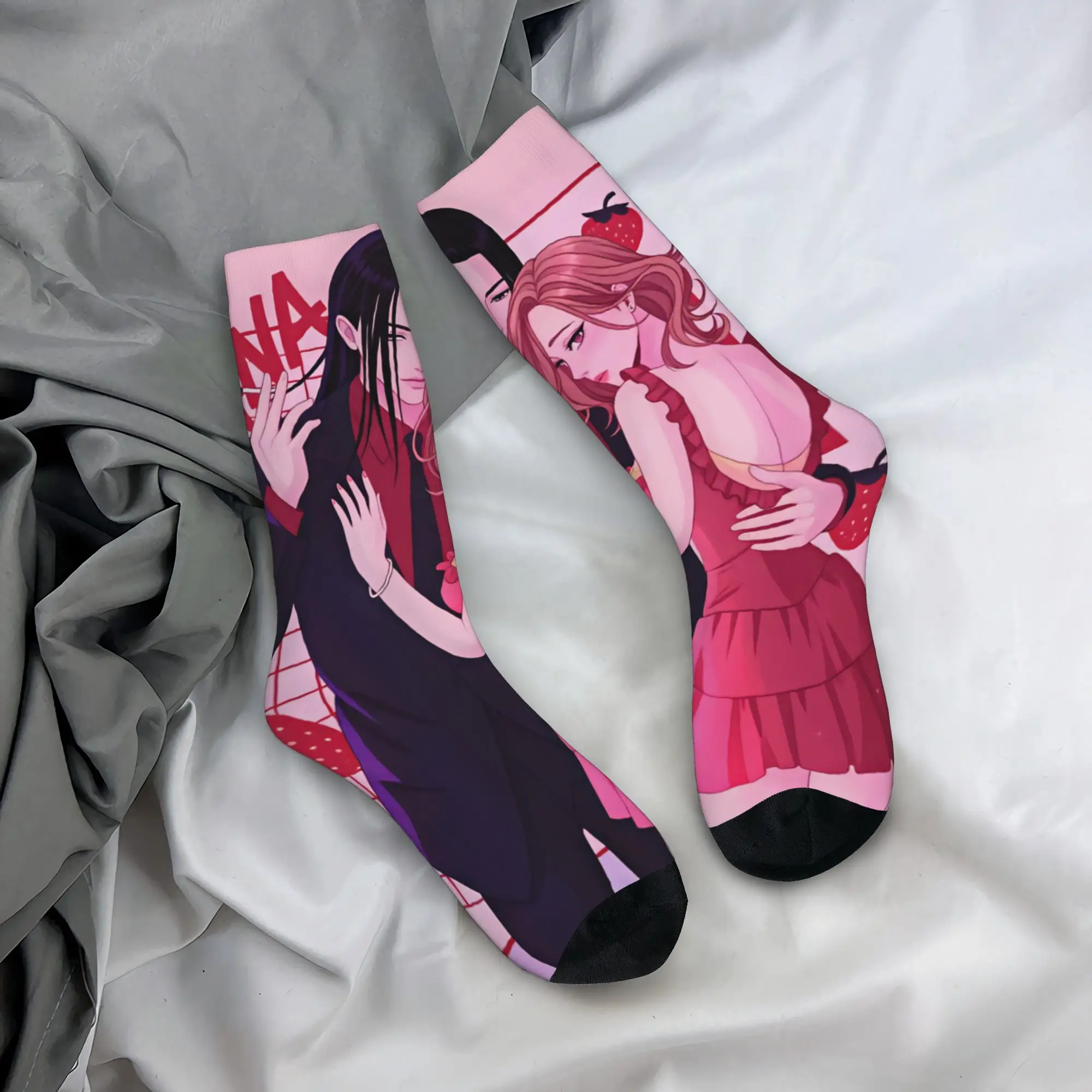 Cute Takumi Ichinose Hachi N-Nana Komatsu Socks Men Women Warm 3D Print Manga Basketball Sports Socks