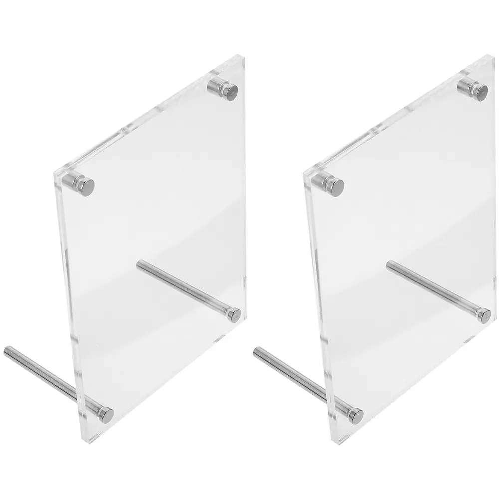 

Набор из 2 прозрачных акриловых фоторамок для настольного размещения сертификатов, лицензий, плакатов и наград