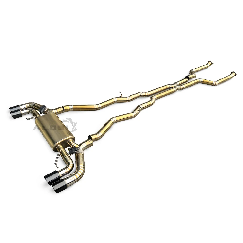 

Задняя выхлопная труба Cat для BMW M5 G90 4.4T 2025+, титановый глушитель выхлопной системы с интеллектуальным контроллером клапана и насадками