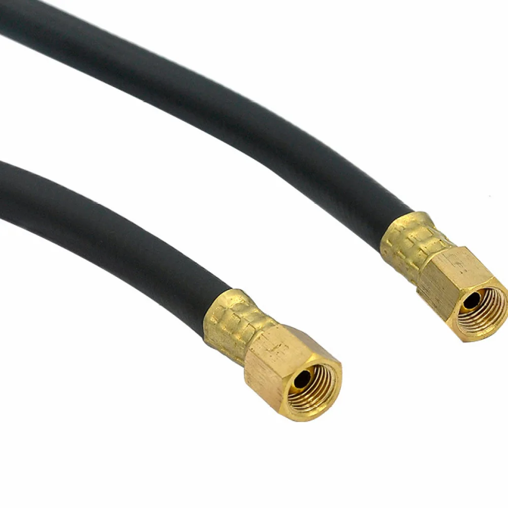 2Meters TIG Welding Gas Hose Argon Torch Connector Black Rubber Tube G14 Threaded Fitting For WP17 WP18 WP26 WP9 WP20 WP25