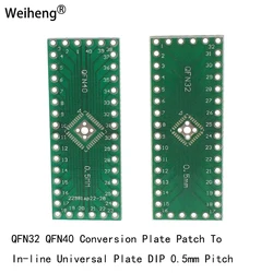 1PCS QFN32 QFN40  Patch To In-line Universal  DIP 0.5mm Pitch Conversion Plate WEIHENGWEI