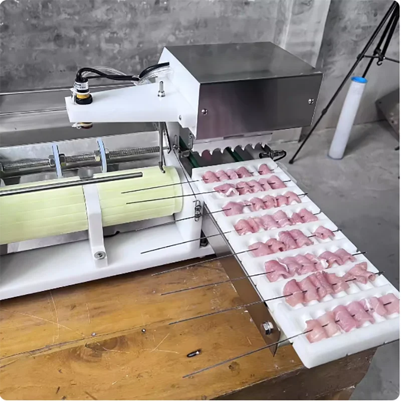 High-Precision Full-Automatic Food Skewering Machine with Uniform Skewering Effect Guarantee