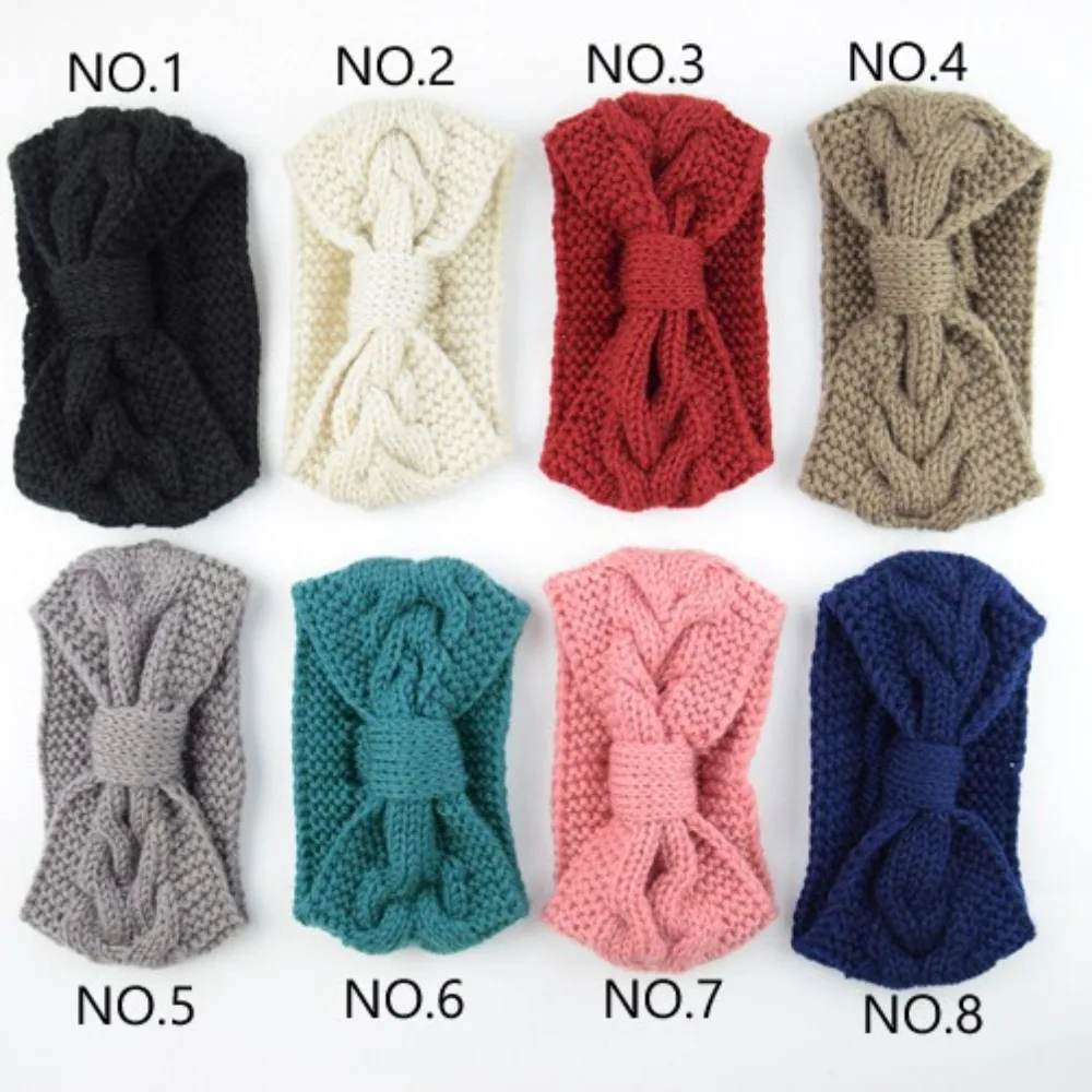 New in Plush Thick Wool Knitting Sports Headband Autumn Ear Protection Ear Warmer Women Thermal Insulation Cold Proof Head Cover
