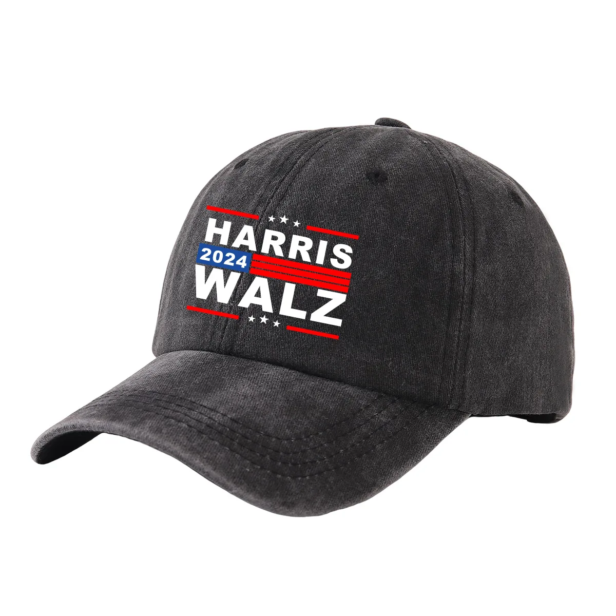 قبعات بيسبول مطبوعة قابلة للغسل من HARRIS WALZ للرجال والنساء، قبعات عصرية كلاسيكية للأب، قبعات بيسبول ناعمة