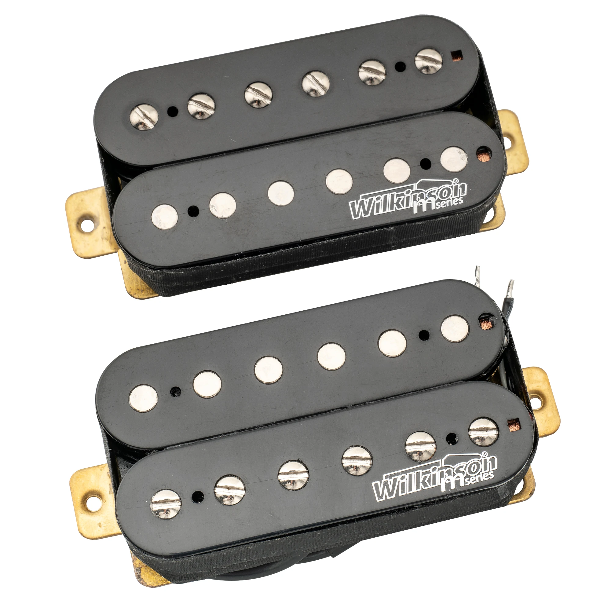 Wilkinson M Series Classic Tone Ceramic Overwound Open Style Humbucker Neck Bridge Pickup for Electric Guitar