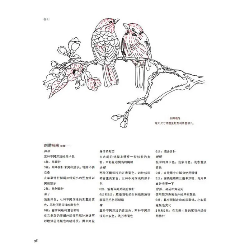 Die Kunst des chinesischen Stickbuchs Suzhou Stickfähigkeiten Basic Tutorial