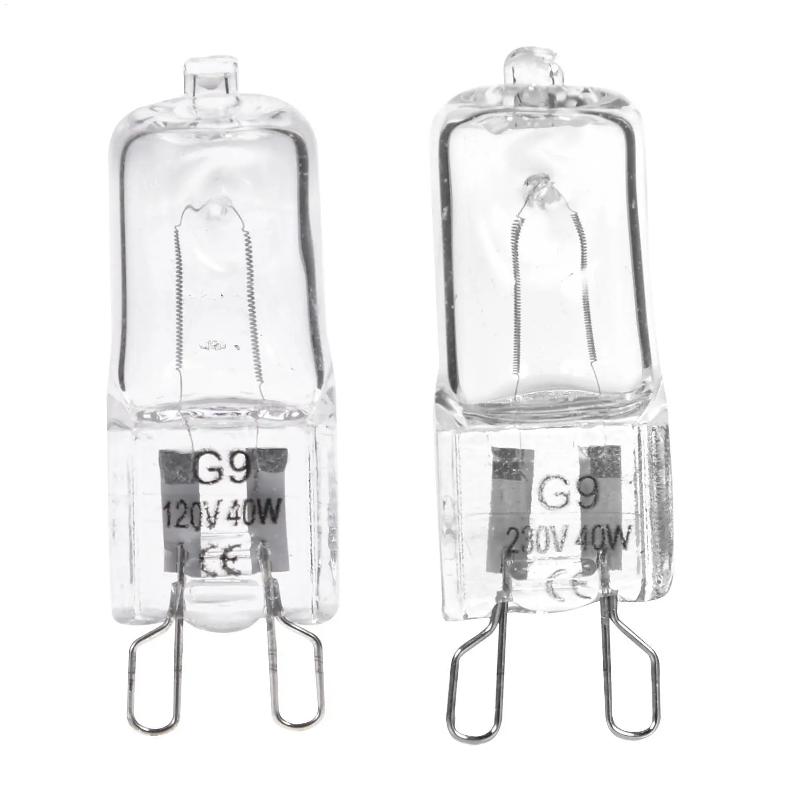 G9 Oven Light High Temperature Resistant Durable Halogen Bulb Lamp For Refrigerators Ovens Fans 40W 500℃ Pin Bulb 220V-240V