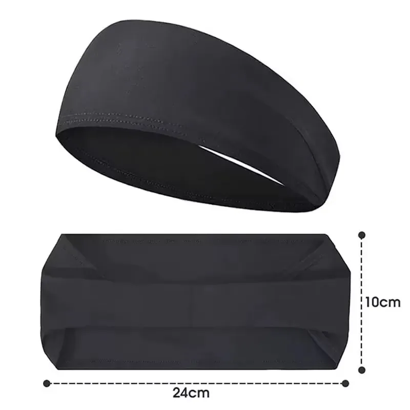 Elastic Sports Headbands Sweat Absorption Headdress Quick Dry Workout Headband Anti-slip Breathable Sweatbands for Yoga Running