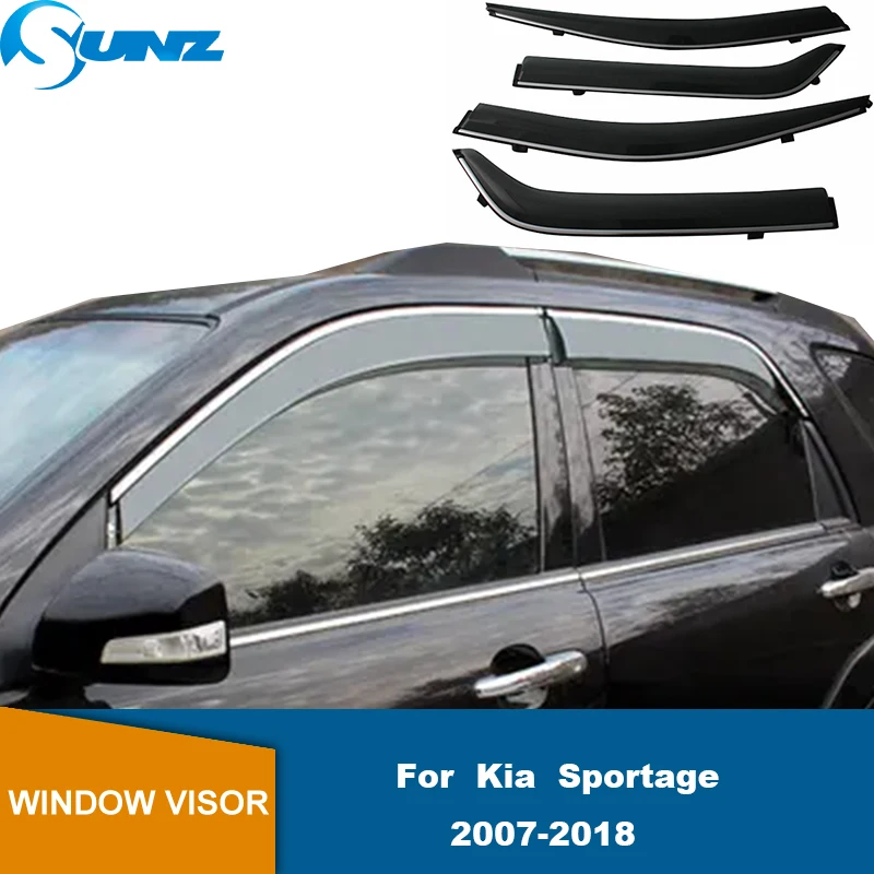 

For Kia Sportage 2007 2008 2009 2010 2011 2012 2013 2014 2015 2016 2017 2018 Car Door Window Vent Visor Sun Rain Deflector Guard