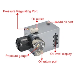 Hydraulic Integrated 6Mpa Pump with 60ml Oil Tank for Upgrading RC Excavator Loader Hydraulic Conversion LESU JDM Kabolite Model