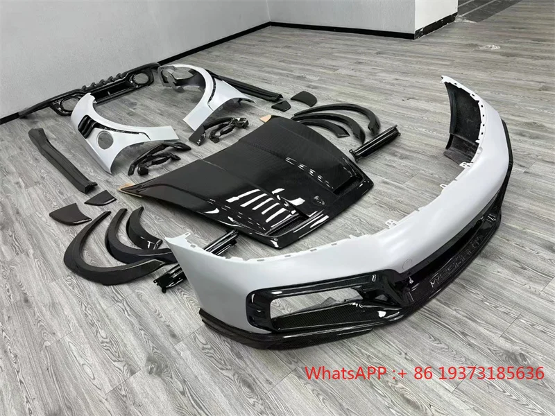 Style Carbon Fiber Full Body Kit Front Bumper Edge Side Skirts Rear Diffuser Rear Spoiler for Porsche 992 911 Body Kit