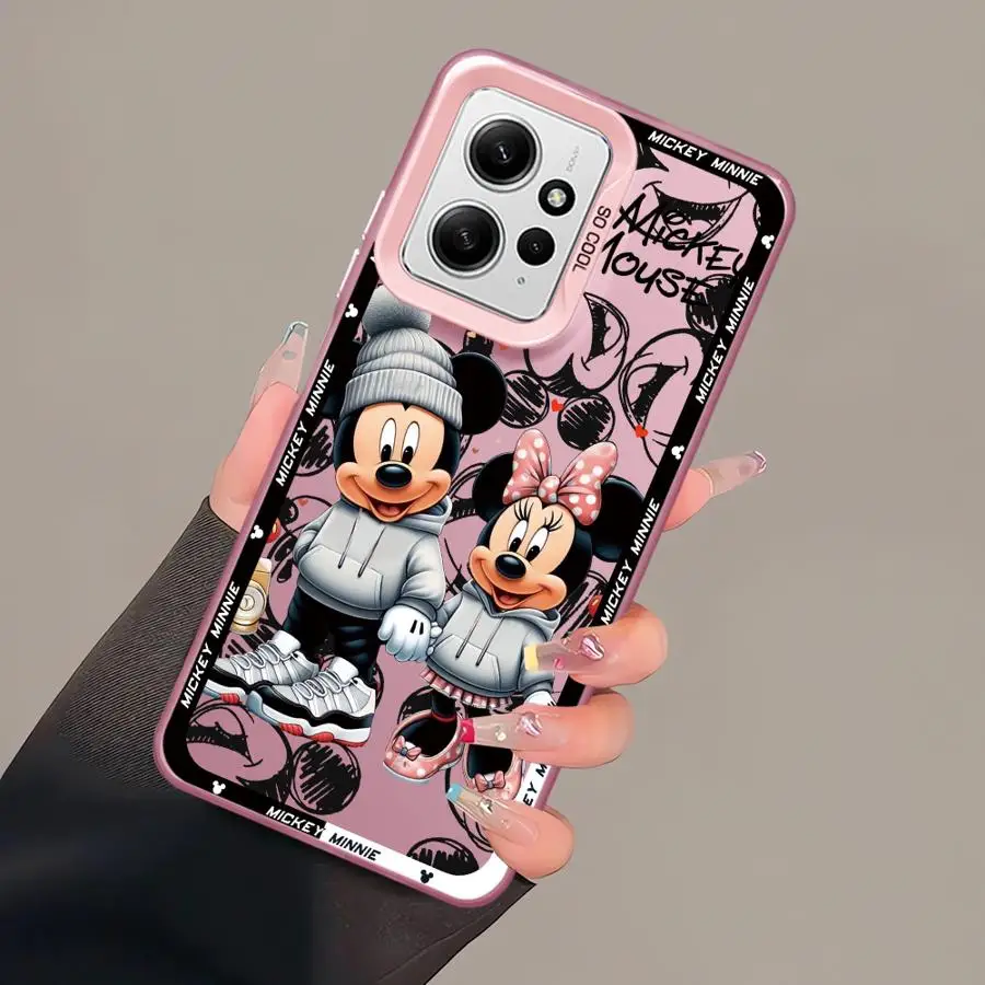 Disney Mickey Minnie Mouse Phone Case for Redmi Note 10 12 13 4G 5G 10S 10Pro 11 11S 11 12 13 Pro4G 5G 11 12 13ProPlus5G 12S