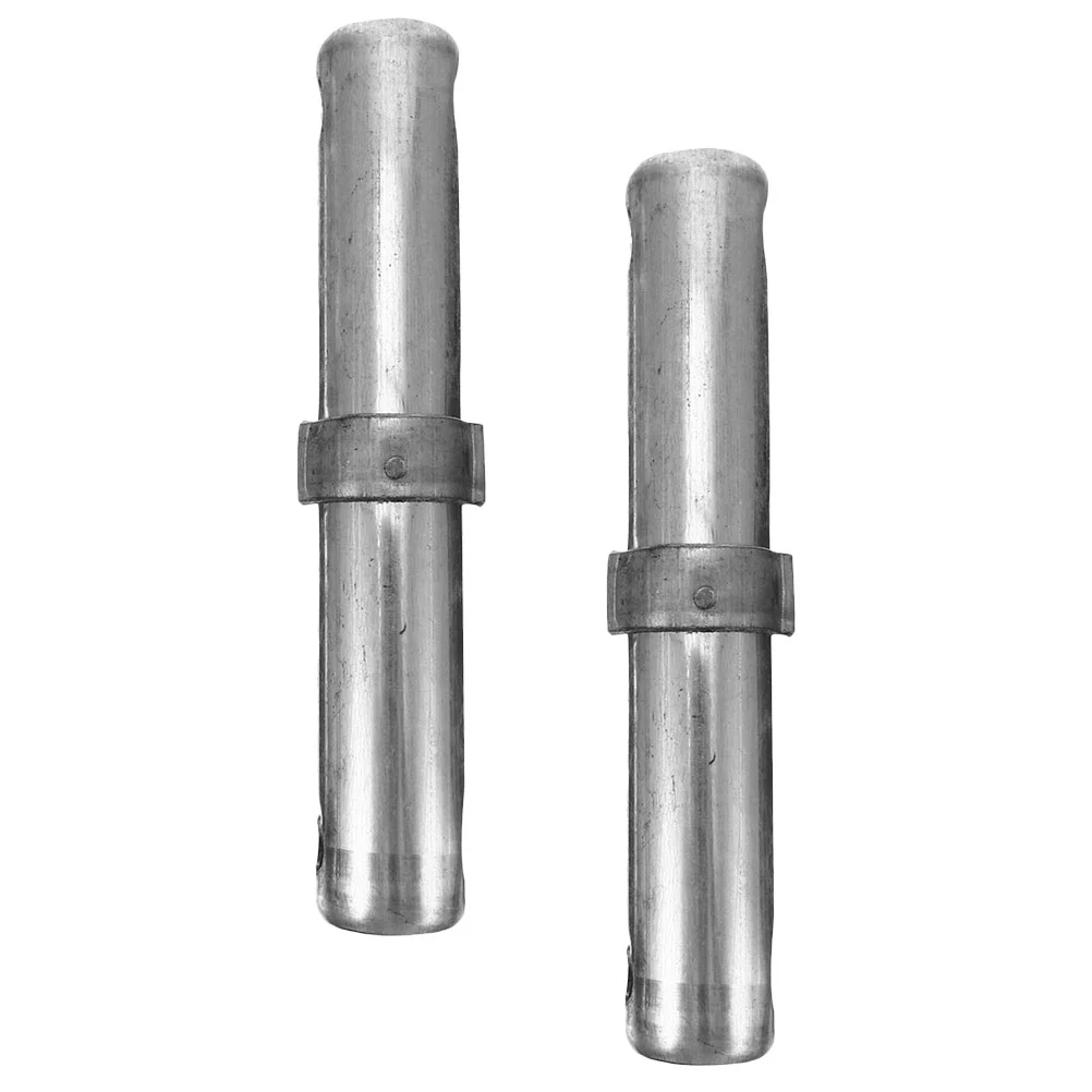 2 Pcs Scaffolding Coupling 34mm Diameter Galvanized Connector Rods 8cm Spacing Precision Engineering