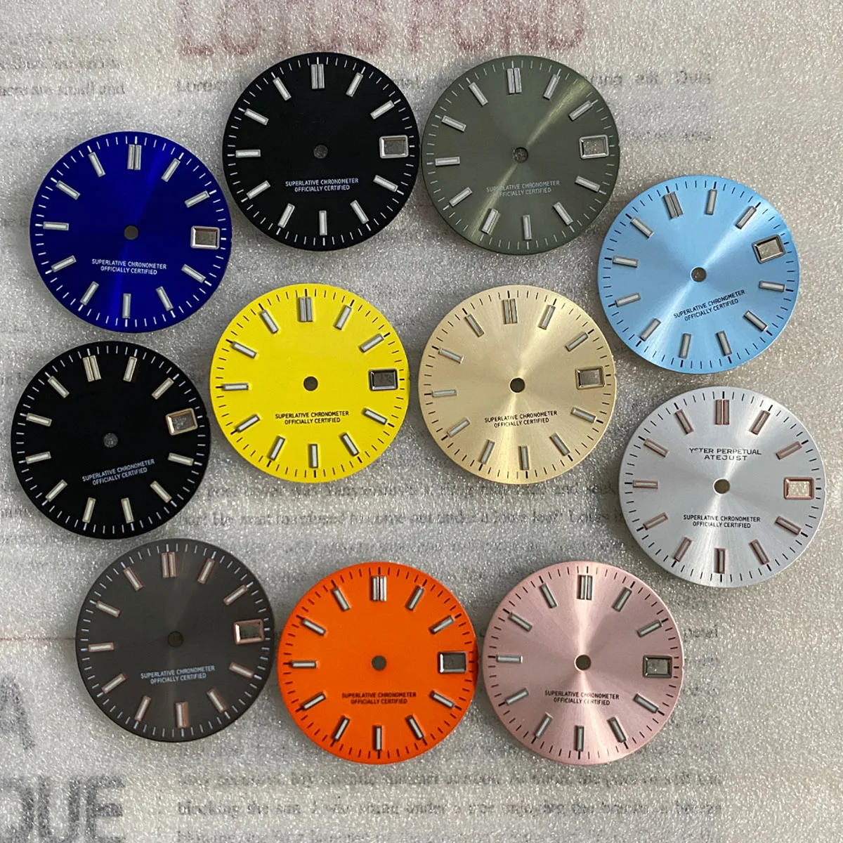 

28.5mm NH35 dial green luminous dial applicable to NH35 NH36 movement modified watch accessories