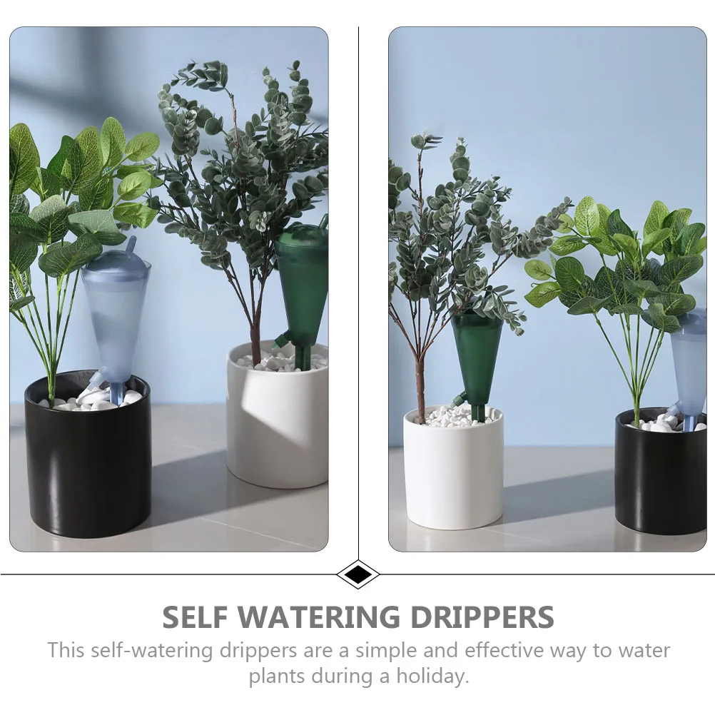 

2 Pcs Indoor Plants Automatic Watering Device Self Spike Irrigation Dropper Flower Waterer Devices Vacation