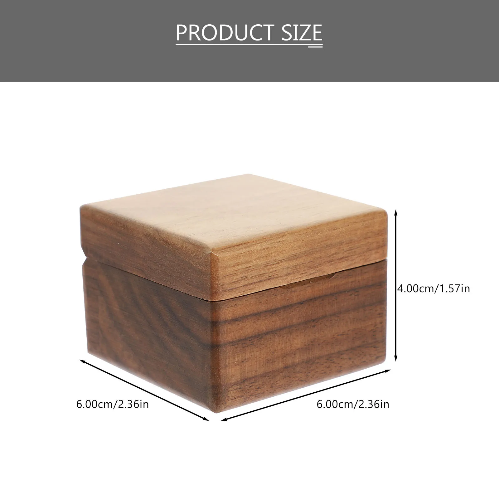 حامل حلقة خشبي رقيق، مادة من الدرجة الجيدة، استخدام طويل الأمد، اقتراح رومانسي لذكرى الزفاف، صندوق خاتم #4