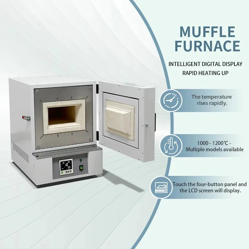 Laboratory equipment, electric muffle furnace artificial intelligence box type four-sided heating resistor, vacuum heating view 2