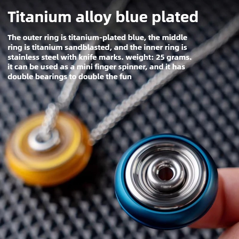 LZEDC ドーナツ型ペンダント付きスピニングフィジェットスピナー - ストレス解消デスクトップトイ