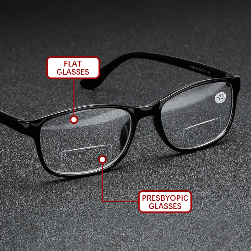 Image of Bifokale Presbyopie-Brille, Hyperopie-Brille für Damen und Herren, Lesebrille für Damen, Anti-Ermüdungs-Lesebrille