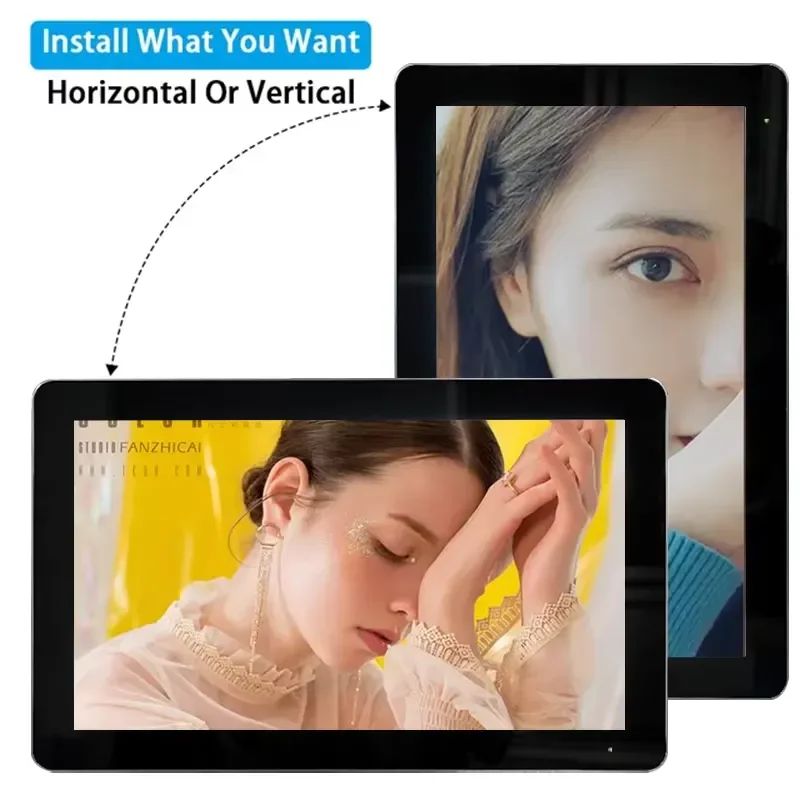 Android Elevator Digital Signage Display Screen Media Advertising Menu Board Wall Mounted Monitor for Commercial Lobby