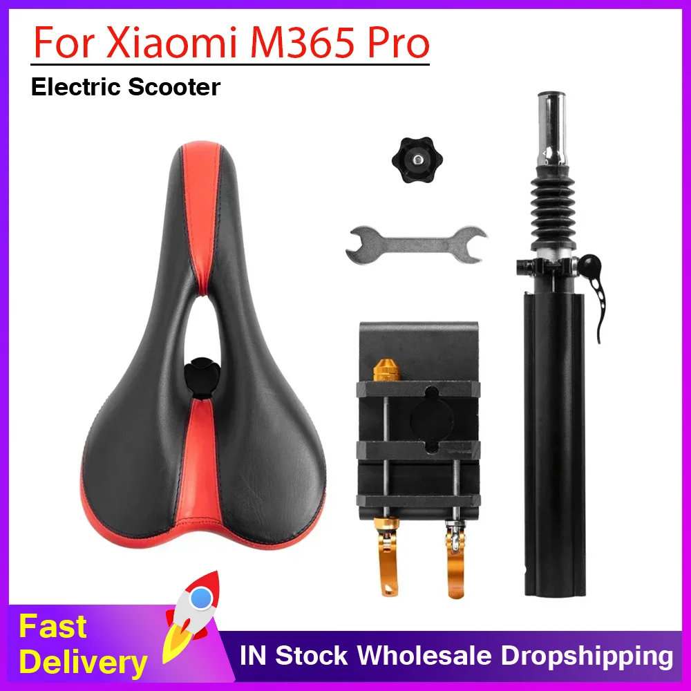 

Foldable Height Adjustable Seat - Shock Absorption Cushion Seat for Xiaomi M365 Pro 1S Electric Scooter |Modifited Folding Chair