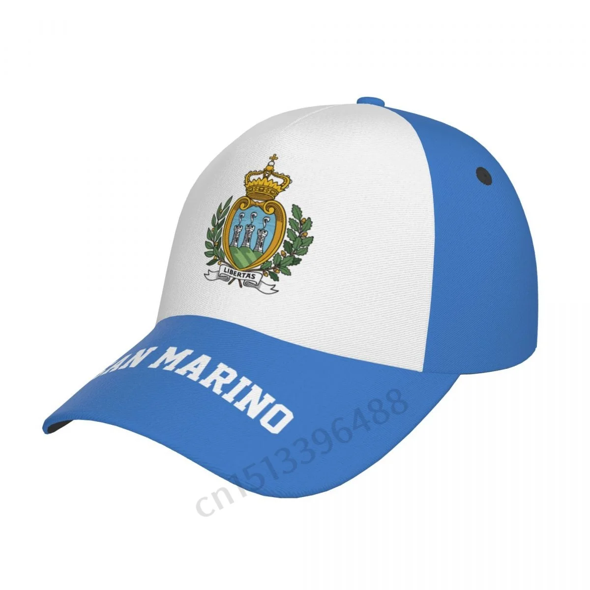 2025 San Marino Flag 3D Soccer Hats Sun Baseball Cap Breathable Adjustable Men Women Outdoor Fishing Hat